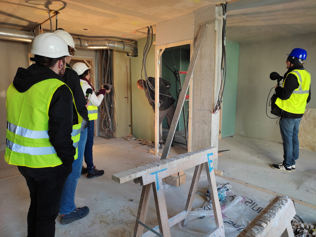 Prise de sons sur le chantier TOPAZE, quartier Baud Chardonnet- Février 2023