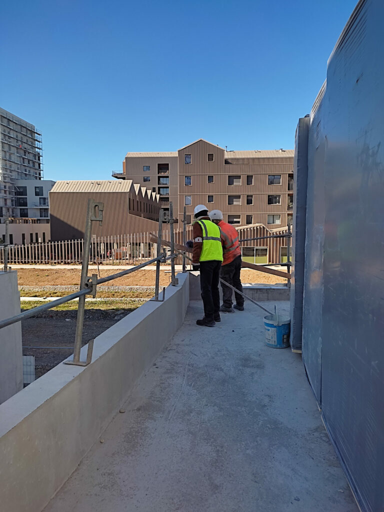 Prise de sons sur le chantier TOPAZE, quartier Baud Chardonnet- Février 2023