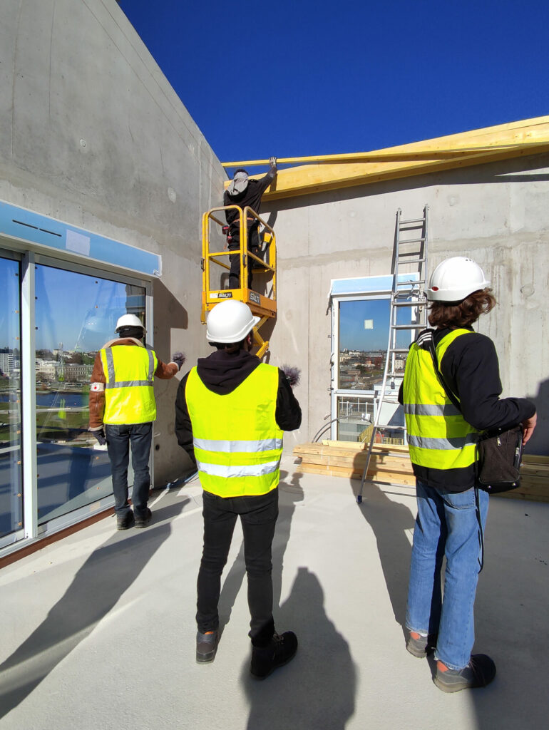 Prise de sons sur le chantier TOPAZE, quartier Baud Chardonnet- Février 2023